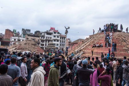 14. Durbar Square in ruine