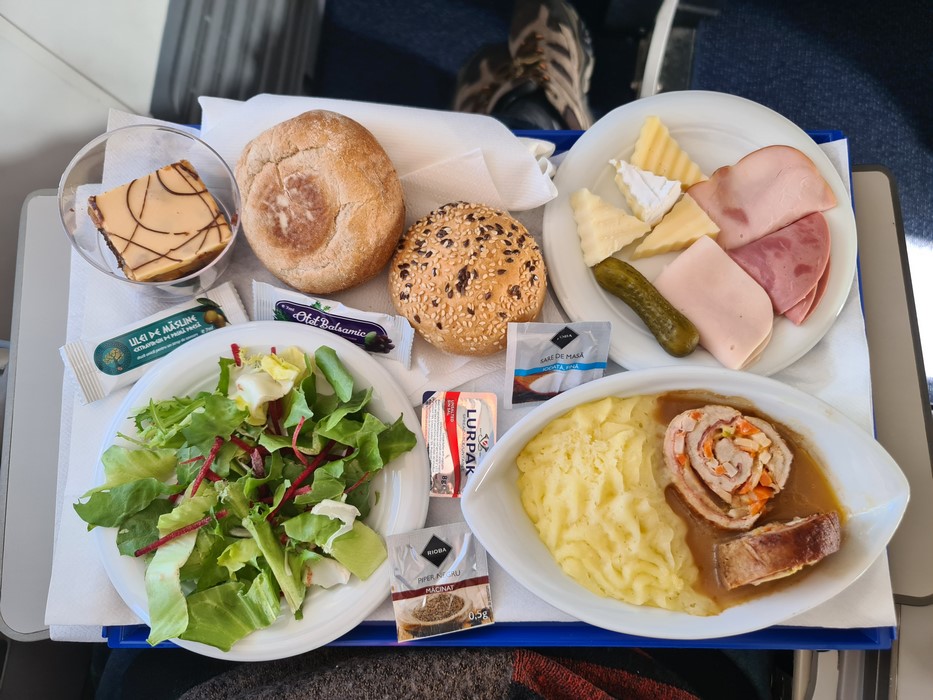 Menu TAROM business class