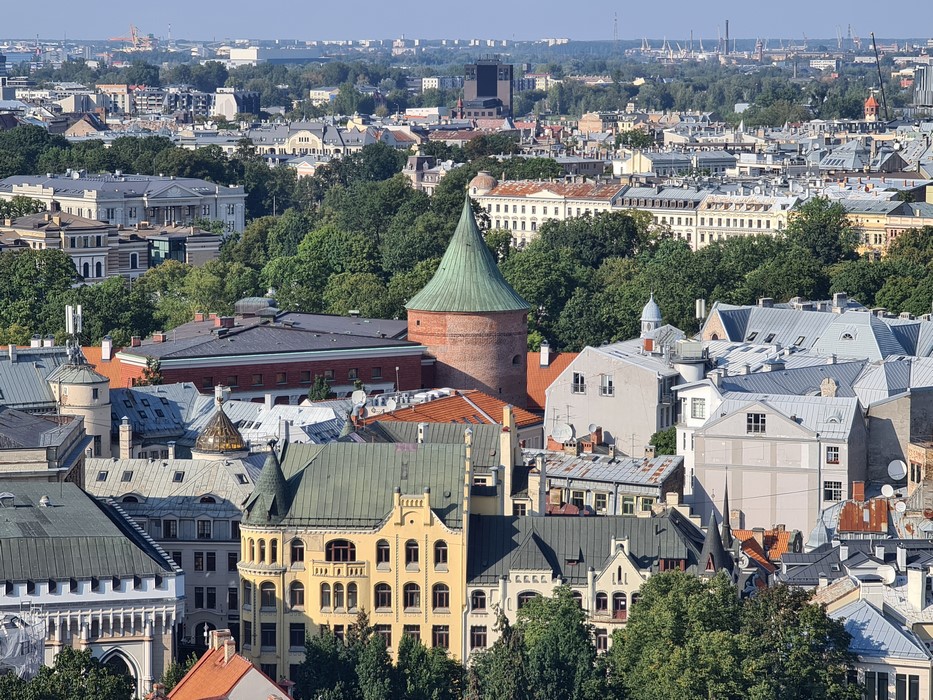 Panorama biserica St. Peter Riga