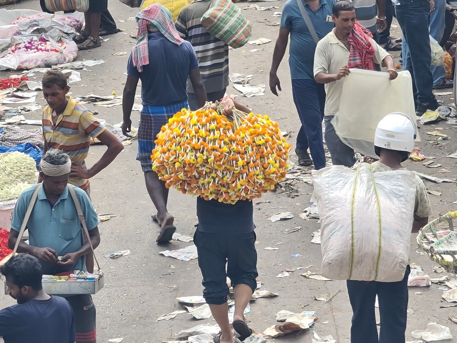 Piata de flori Kolkata